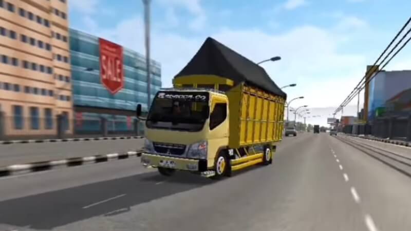 mod bussid truck canter